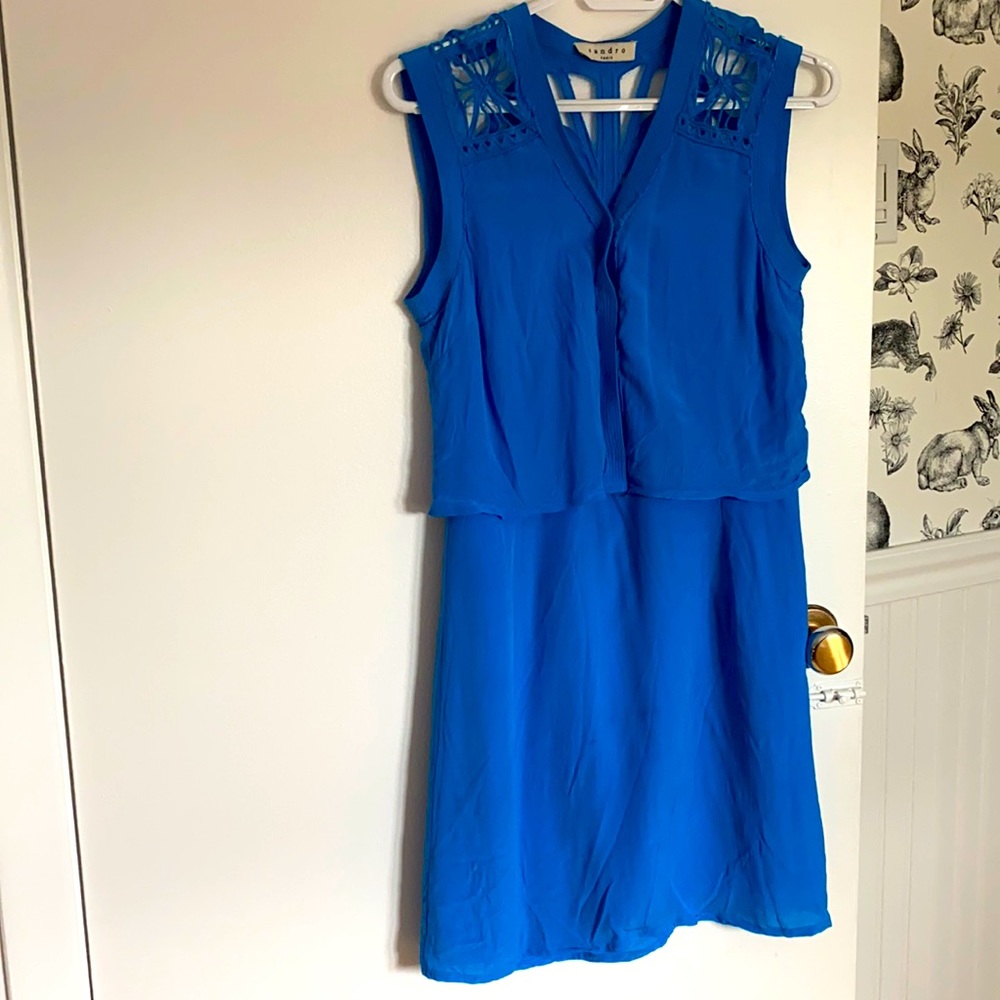 Sandro blue dress